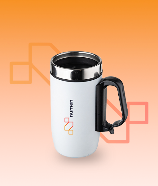 Caneca Inox Branco - Numen