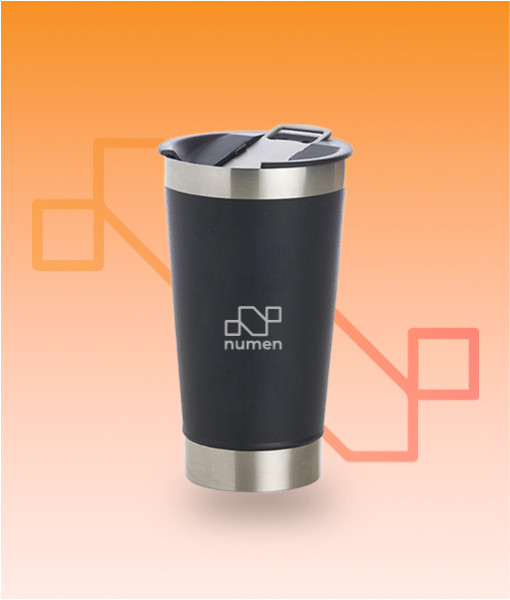 Copo Termico Preto - Numen